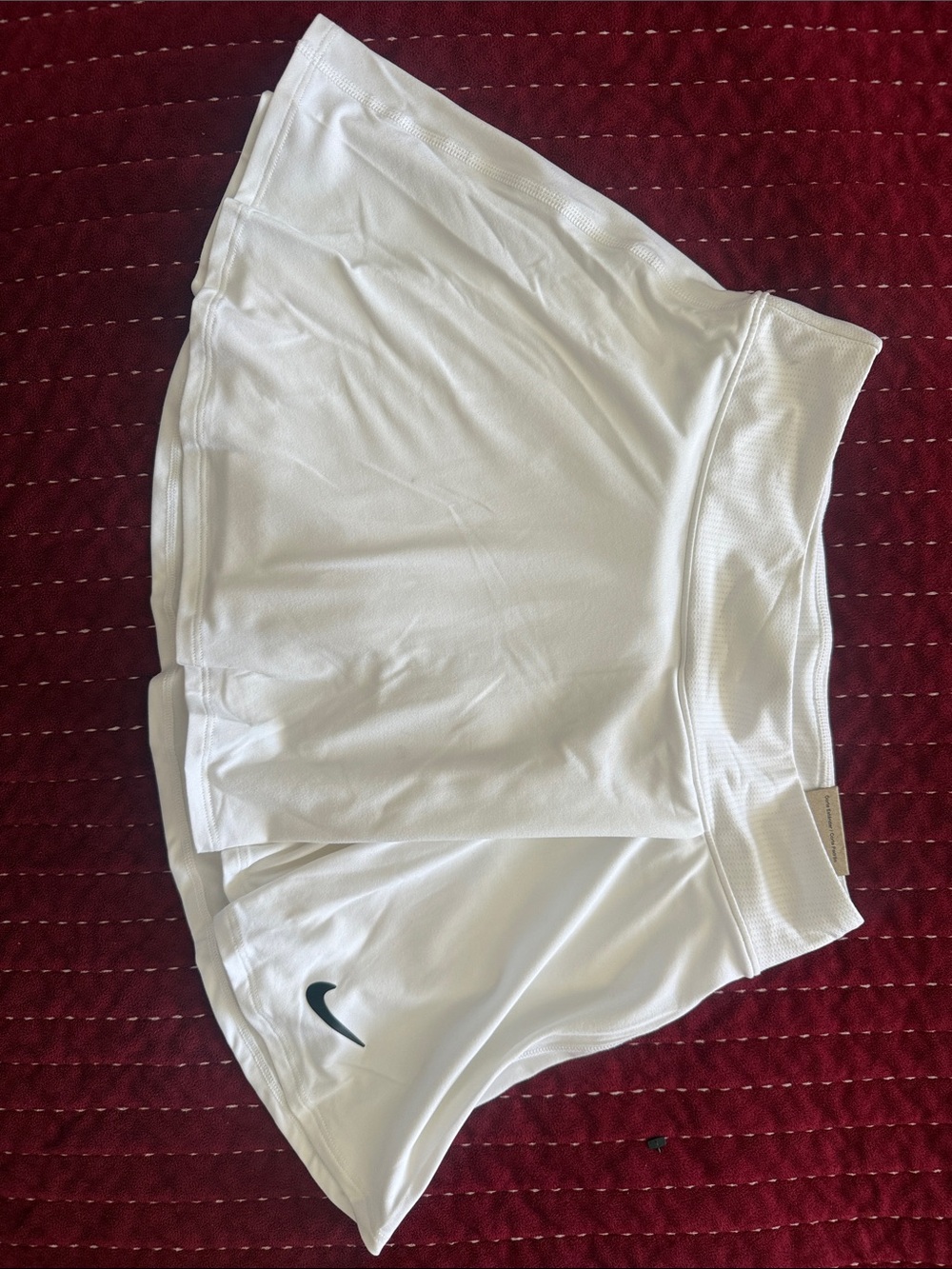 Nike White Women’s Athletic Skort with Built-In Shorts